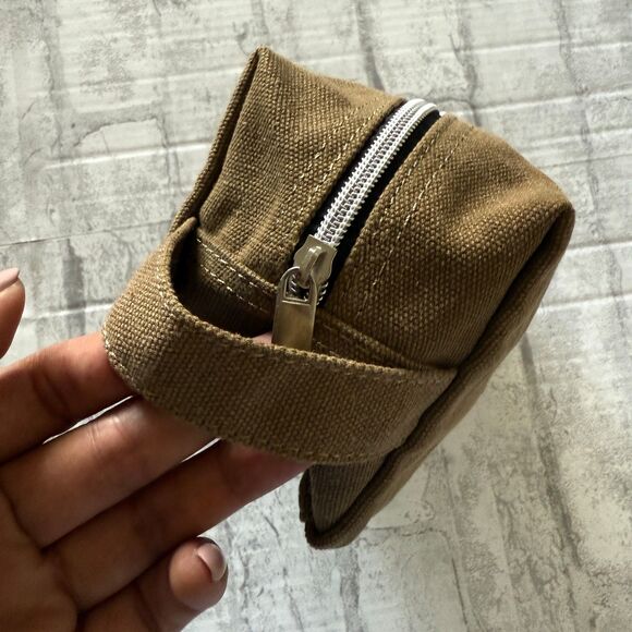 Wild Willies Green Toiletry Canvas Bag Travel Organizer Grooming Pouch - Picture 5 of 6